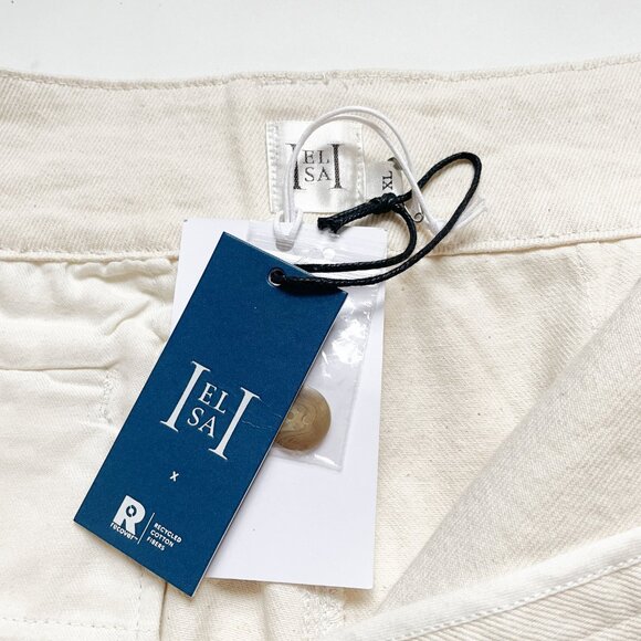 Helsa Maxi Skirt Cotton Denim Ecru Size XL NEW NWT - Picture 7 of 12